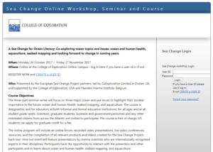 College of Exploration-EU Horizon 2020 Sea Change