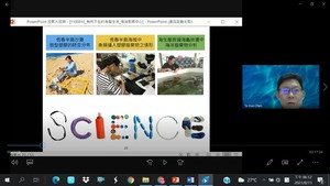 Prof. Chen Te-Hao discussing the scientific research on Taiwan’s marine debris problem.(Open new window/jpg file)